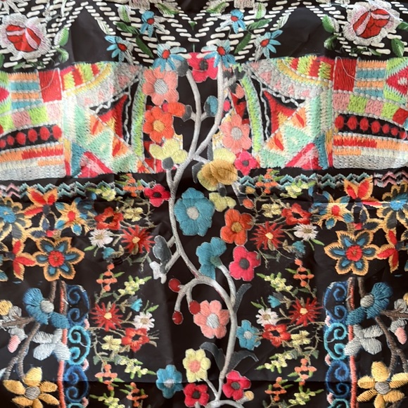 Johnny Was shopping bag. Fold into a little 4” x 5” pocket. Never used. New. - Picture 3 of 5